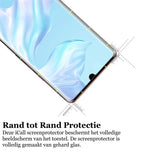 Screenprotector geschikt voor Huawei P30 Pro - Tempered Glass Gehard Glas - Full Screen Cover Volledig Beeld