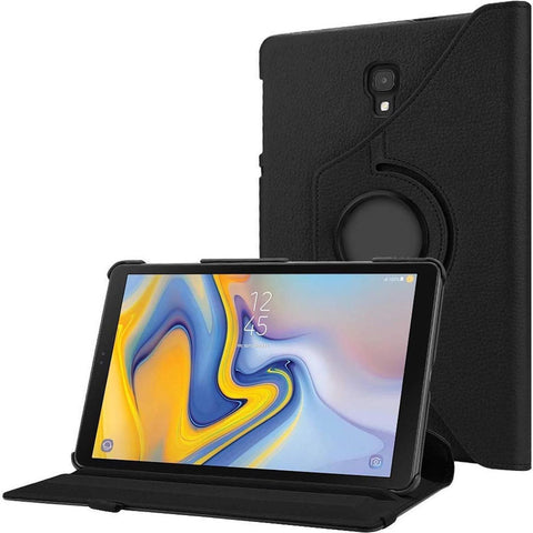 Samsung Galaxy Tab A 10.5 2018 Hoesje 360 Graden Draaibaar Book Case - iCall Hoes - Zwart