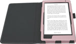 Hoes geschikt voor Kobo Aura Edition 2 - Book Case Premium Sleep Cover Leer Hoesje met Auto/Wake Functie - Roze