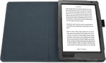 Hoes geschikt voor Kobo Aura H2O Edition 2 - Book Case Premium Sleep Cover Leer Hoesje met Auto/Wake Functie - Zwart