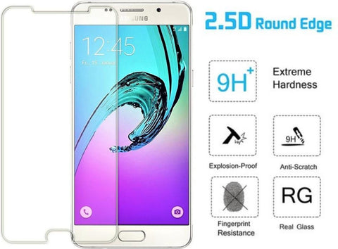 Screenprotector geschikt voor Samsung Galaxy A5 2017 - Tempered Glass Screenprotector Transparant 2,5D 9H (Gehard Glas)