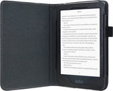 Hoes geschikt voor Kobo Nia - Book Case Premium Sleep Cover Leer Hoesje met Auto/Wake Functie - Zwart