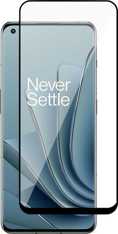 Screenprotector geschikt voor OnePlus 10 Pro - Gehard Glas Beschermglas Tempered Glass Volledig Dekkende Full Screen Protector
