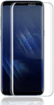Screenprotector geschikt voor Samsung Galaxy S8 - Edged (3D) Glas PET Folie Screenprotector Transparant 0.2mm 9H
