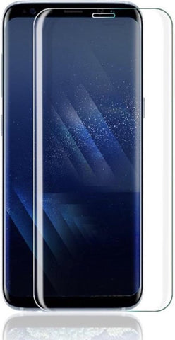 Screenprotector geschikt voor Samsung Galaxy S8+ Plus - Edged (3D) Glas PET Folie Screenprotector Transparant 0.2mm 9H