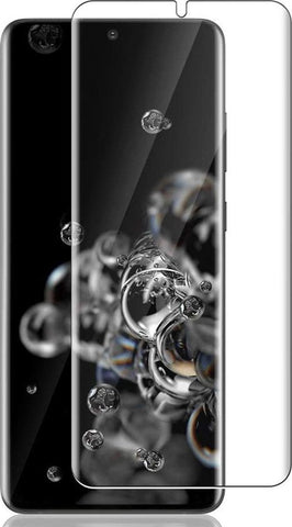 Screenprotector geschikt voor Samsung S20 Ultra - Full Glas PET Folie Screen Protector