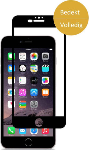 Screenprotector geschikt voor Apple iPhone 6 Plus / 6s Plus - Full Screen Rand tot Rand