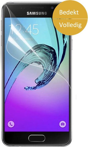 Screenprotector geschikt voor Samsung Galaxy A3 (2016) - Glas PET Folie Screenprotector Transparant 0.2mm 9H (Full Screen Protector)