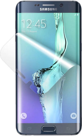 Screenprotector geschikt voor Samsung Galaxy S6 Edge+ / S6 Edge Plus - Edged (3D) Glas PET Folie Screenprotector Transparant 0.2mm 9H (Full Screen Protector)
