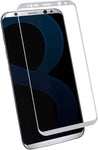 Screenprotector geschikt voor Samsung Galaxy S8+ / S8 Plus - Edged (3D) Tempered Glass Screenprotector Zilver 9H