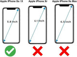 Screenprotector geschikt voor Apple iPhone Xs / X | Full Screen Cover Volledig Beeld | Tempered Glass Wit - van iCall