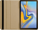 Samsung Galaxy Tab A 10.5 (2018) Hoesje 360 Graden Draaibaar Book Case Hoes van iCall - Goud