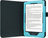 Hoes geschikt voor Pocketbook Touch Lux 5 / Lux 4 / Touch HD 3 / Color 2020 - Book Case Premium Sleep Cover Leer Hoesje met Auto/Wake Functie - Blauw