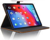 iPad Air 10.5 (2019) Hoes - Smart Book Case Lederen Hoesje - iCall - Lichtbruin