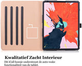 Apple iPad Pro 11 (2018) Hoes Smart Vintage Book Case Leer Zwart - Hoesje van iCall
