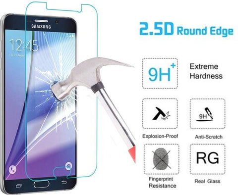 Screenprotector geschikt voor Samsung Galaxy J3 - Tempered Glass Screenprotector Transparant 2,5D 9H (Gehard Glas)