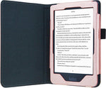 Hoes geschikt voor Kobo Clara HD - Book Case Leer Wallet Cover Hoesje Roségoud