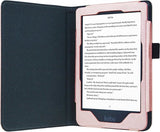 Hoes geschikt voor Kobo Clara HD - Book Case Premium Sleep Cover Leer Hoesje met Auto/Wake Functie - Roze