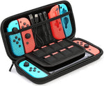 Case geschikt voor Nintendo Switch Oled Case - Accessoires geschikt voor Nintendo Switch Oled Hardcase Zwart Hoes