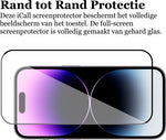 Screenprotector geschikt voor iPhone 14 Pro Max - Gehard Glas Beschermglas Tempered Glass Volledig Dekkende Screen Protector