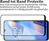 Screenprotector geschikt voor Oppo A16 / A16s - Glas Full Screen Protector