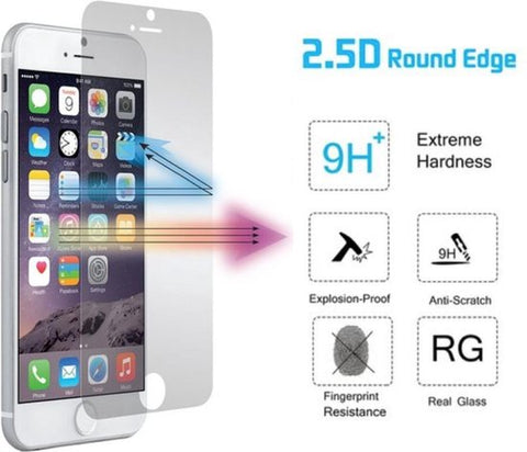 Screenprotector geschikt voor Apple iPhone 6 Plus / 6S Plus - Tempered Glass Screenprotector 2,5D 9H (Gehard Glas)