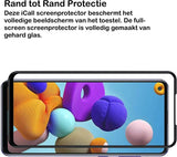 Screenprotector geschikt voor Samsung A21s - FullGuard Glas Screen Protector