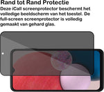 Privacy Screenprotector geschikt voor Samsung Galaxy A13 4G - Volledig Dekkende Gehard Glas Tempered Glass