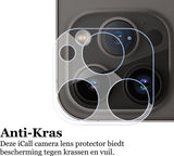 Camera Lens Screen Protector geschikt voor iPhone 15 Pro - Gehard Glas Screenprotector GlassGuard