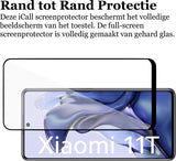Screenprotector geschikt voor Xiaomi Mi 11T - Beschermglas Full - Glas Screen Protector
