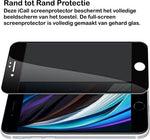 Privacy Screenprotector geschikt voor iPhone SE 2022 / 2020 / 8 / 7 - FullGuard Screen Protector