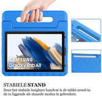Samsung Galaxy Tab A8 Hoes - Kinder Back Cover Kids Case Hoesje Blauw - 2021 / 2022