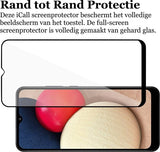 Screenprotector geschikt voor Samsung A02s - FullGuard Glas Screen Protector