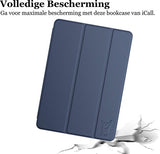 iPad 2020 / 2019 - 10.2 inch - Book Case Blauw - Trifold Hoes