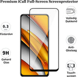 Screenprotector geschikt voor Xiaomi Poco F3 - Full Screen Protector Glas