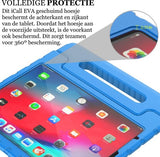 iPad 10.9 2022 Hoes - Kinder Back Cover Kids Case Hoesje Blauw