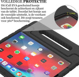 iPad 10.9 2022 Hoes - Kinder Back Cover Kids Case Hoesje Zwart