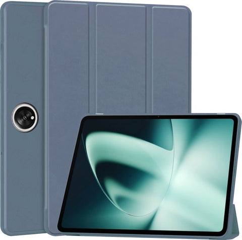 OnePlus Pad Hoesje - SmartDefend Book Case Cover Leer Blauw