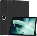 OnePlus Pad Hoesje - SmartDefend Book Case Cover Leer Zwart