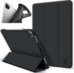 iPad Pro 2020 Hoes - 12.9 inch - Smart Book Case Hoesje Zwart