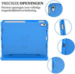 iPad Air 2022 / 2020 Hoes - Kinder Back Cover Kids Case Hoesje Blauw