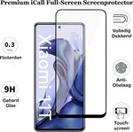 Screenprotector geschikt voor Xiaomi Mi 11T - Beschermglas Full - Glas Screen Protector