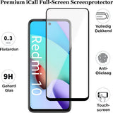 Xiaomi Redmi 10 - Beschermglas Full Screenprotector - Glas Screen Protector