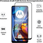 Screenprotector geschikt voor Motorola Moto E32 / E32s - Gehard Glas Beschermglas Tempered Glass Volledig Dekkende Screen Protector
