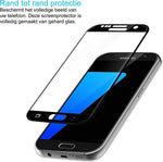 Screenprotector geschikt voor Samsung Galaxy S7 Tempered Glass Glazen Screen Protector - Volledig Beeld Dekkend - Transparant Goud van iCall