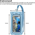 Waterdichte Telefoonhoesjes Drijvend - Universele Drybag Onderwater Blauw