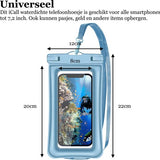 Waterdichte Telefoonhoesjes Drijvend - Universele Drybag Onderwater Blauw