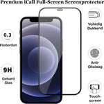 Screenprotector geschikt voor iPhone 13 Pro - FullGuard Screen Protector