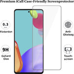 Screenprotector geschikt voor Samsung A52 - Glas Screen Protector
