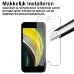 Screenprotector geschikt voor iPhone SE 2022 / 2020 / 8 / 7 - GlassGuard Screen Protector